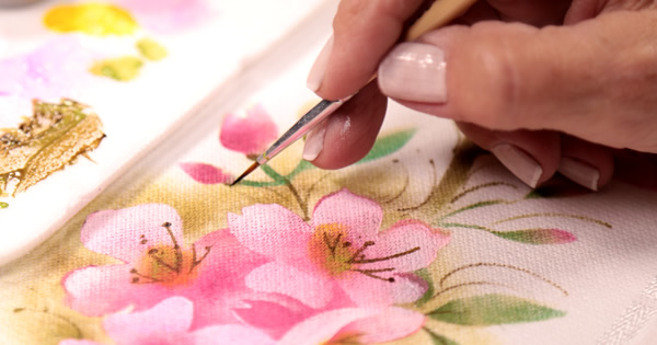 10 Tipos de Tecido Para Pintar à Mão - Escola de Pintura
