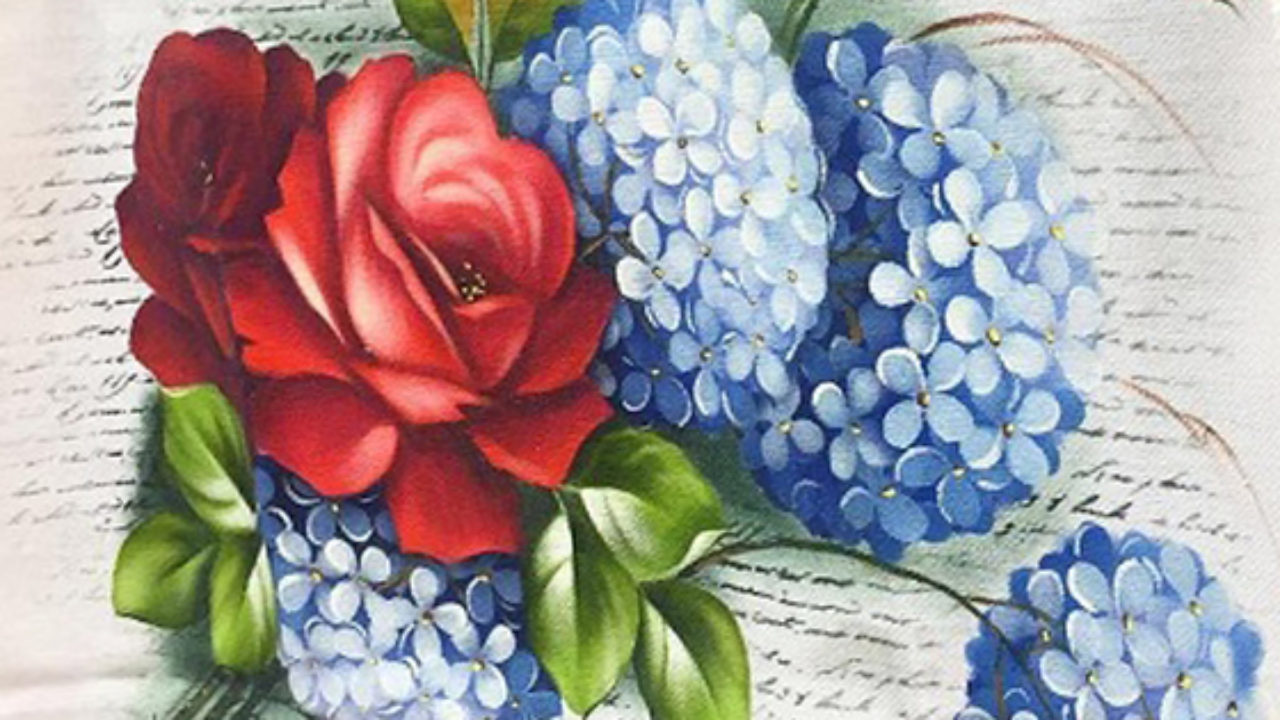 Pintura em Tecido: 75 Modelos de Flores + Riscos Grátis