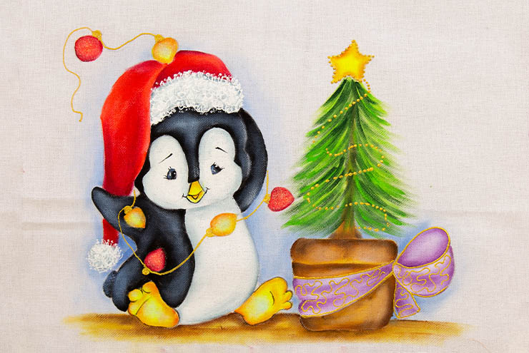 10 Riscos de Natal Para Pintura em Tecido - Escola de Pintura